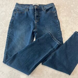Free People Dark Blue Skinny Jeans